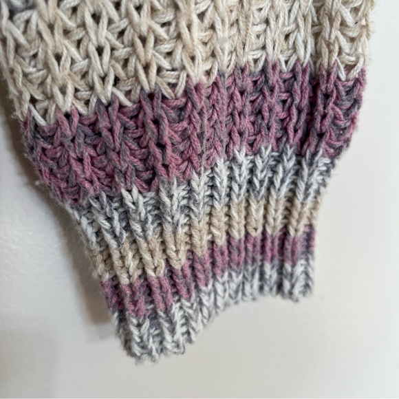 American Eagle Sweater Women’s Size Small Colorful Striped Long Sleeve Oversized - Picture 2 of 10